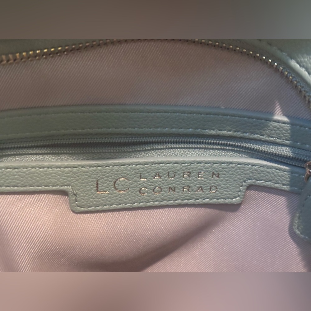 LC Lauren Conrad Soft Green Mini Faux Leather Backpack - Picture 8 of 10